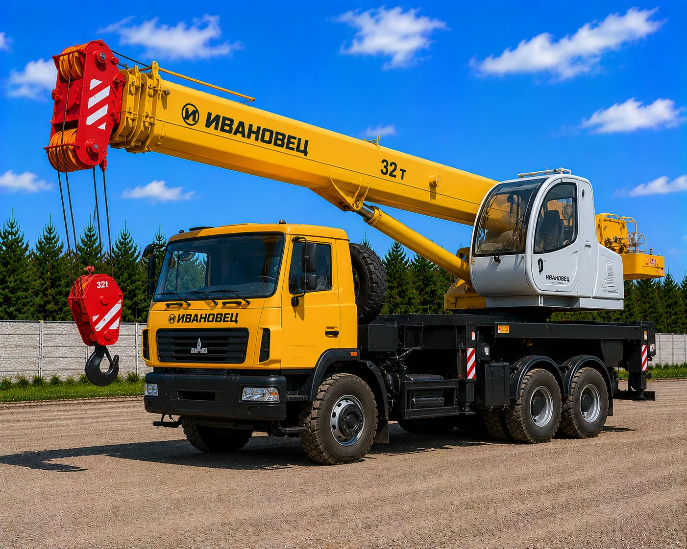 Автокран Ивановец 32 тонны в аренду